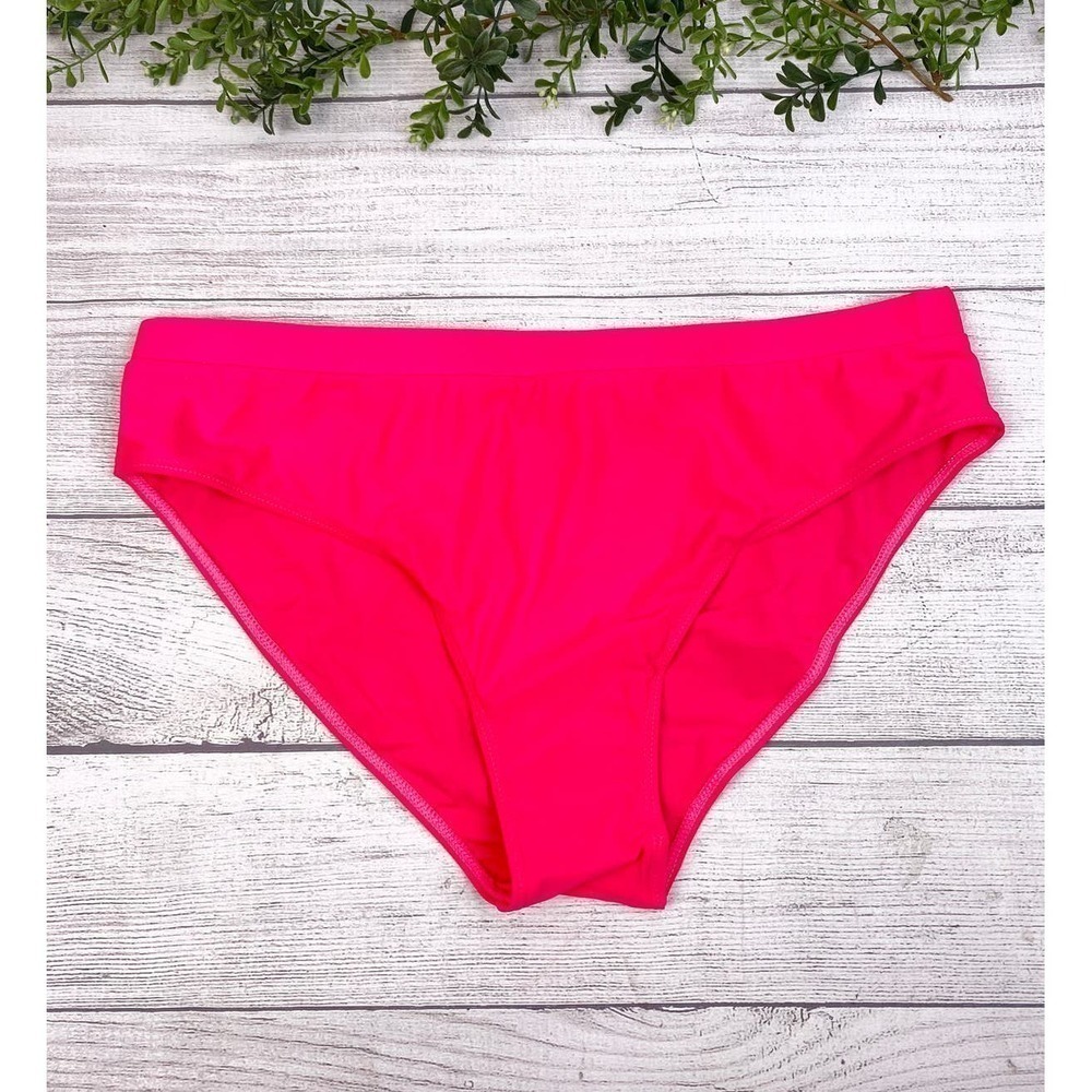 NEW Womens Hot Pink Classic Bikini Bottom 3XL